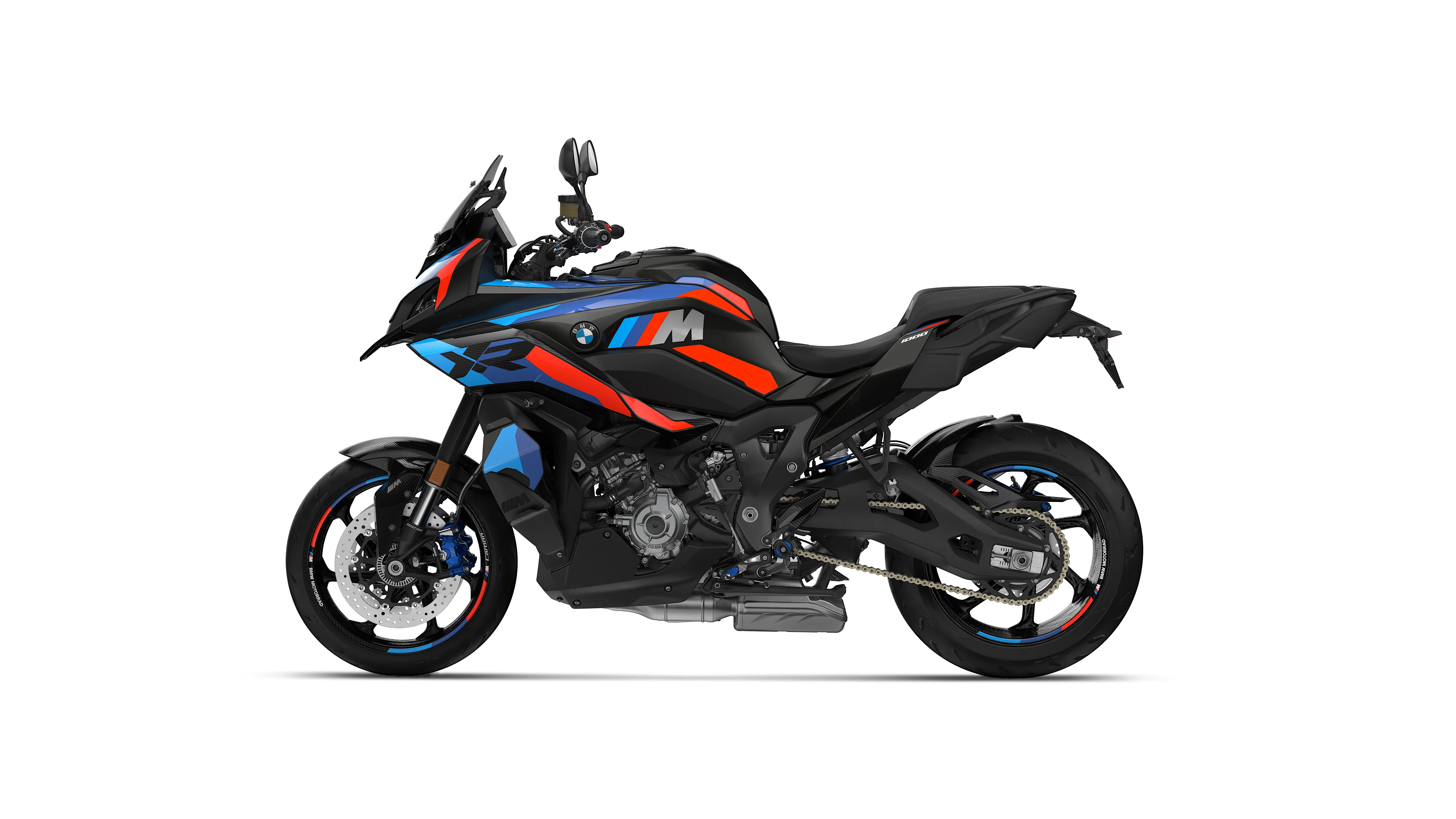 2026 BMW M 1000 XR Blackstorm Metallic left side profile on a white background
